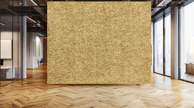 Beige texture of knitted wool textile material background. beige wool fabric texture Wall mural