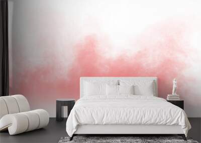 red fog decoration isolated transparent background Wall mural