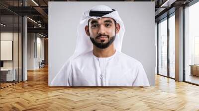 Arabic handsome man studio portraits Wall mural