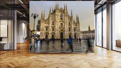 duomo cathedral in Milan Wall mural