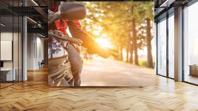 motorbike greeting Wall mural