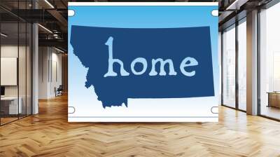 Montana state license plate vector Wall mural