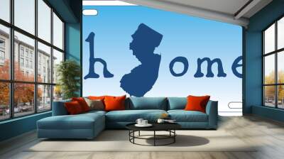 New Jersey state license plate vector Wall mural