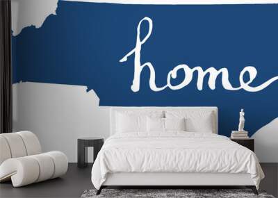 north carolina state home sign - PNG image with transparent background Wall mural