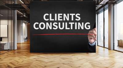 CLIENTS CONSULTING Wall mural