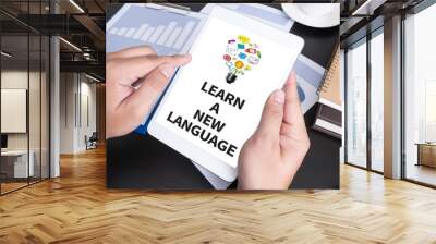 LEARN A NEW LANGUAGE Wall mural