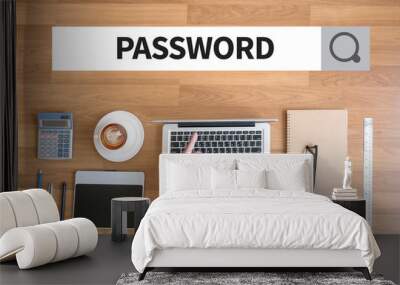 PASSWORD  ***** Wall mural