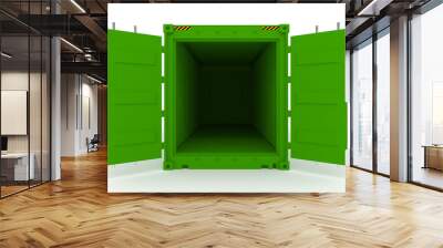 green open cargo container (more variants on my portfolio) Wall mural