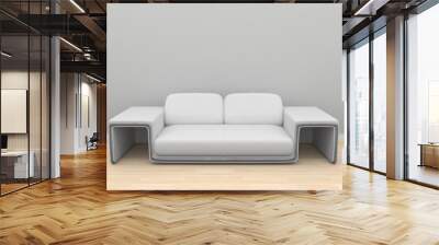 white sofa on empty room (more variants on my portfolio) Wall mural