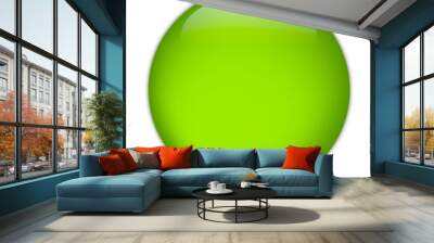 aqua button green Wall mural