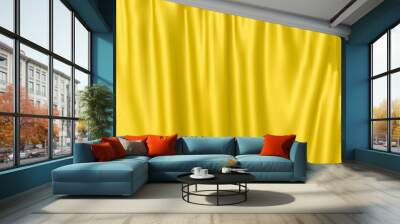 yellow curtain gelber vorhang Wall mural