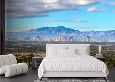 4K Panoramic View: Vibrant Las Vegas Nevada Skyline - Urban Landscape Photography Wall mural