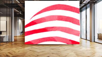 USA flag with watercolor  brush paint textured. Vector illustration  Wall mural