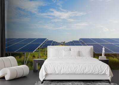 solar power plant to innovation of green energy for life Wall mural