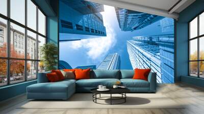 looking Up Modern Office Building Wall mural