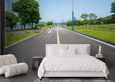 The lush trees and highways outdoors Wall mural