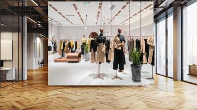 Women's fashion store in the shopping center Wall mural