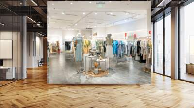 Women's fashion store in the shopping center Wall mural