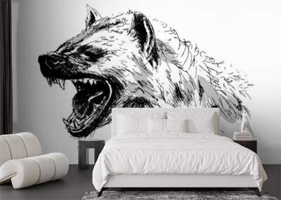 hyena – vector illustration Wall mural