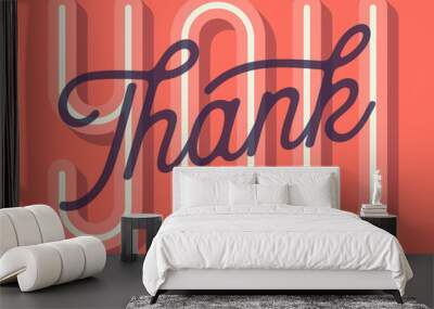 Thank You Card Wall mural