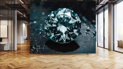 Diamond Gemstone Macro Photography Wall mural