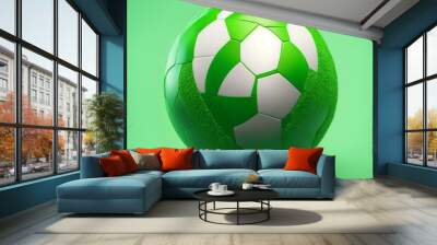 soccer ball isolated on white Wall mural