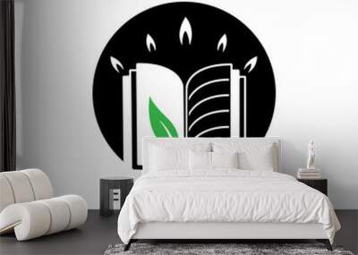 Book Education Logo Template vector illustration design Wall mural