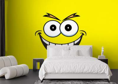 Smile emotion icon vector illustration design Wall mural