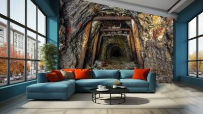 Old gold mine Wall mural