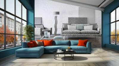 Interior of a luxurious living room Wall mural