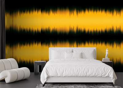 Halftone square elements. Sound waves. Music round waveform background. You can use in club, radio, pub, party, concerts, recitals or the audio technology advertising background. Wall mural