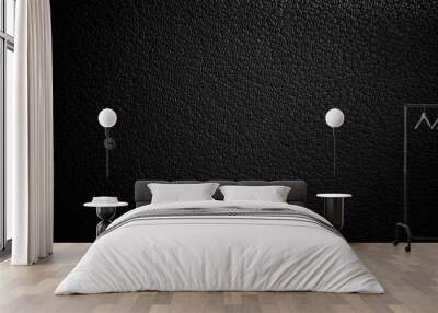 black paper texture or background with spotlight, dark tone  Wall mural