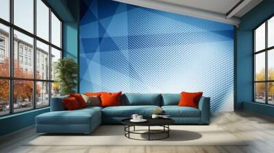 Light blue pattern with white line motion backdrop wallpaper. Clean blue geometric background. Wall mural