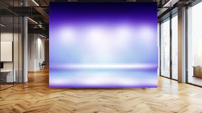 perspective floor backdrop purple room studio with pink gradient spotlight backdrop background for display your product or artwork  Wall mural