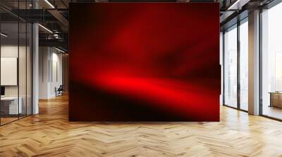 perspective floor backdrop red room studio with light red gradient spotlight backdrop background for display your product or artwork  Wall mural