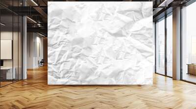 wide panorama crumpled paper texture background. crush paper so that it becomes creased and wrinkled. Wall mural