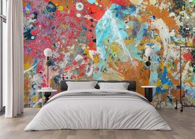 Abstract colorful texture background. Wall mural