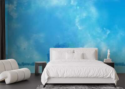 blue sky and sea Wall mural