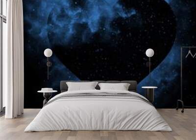 heart in space Wall mural