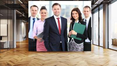 professional business team looking confidently at camera Wall mural