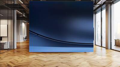 Abstract of blue car door with lines and light reflection Wall mural