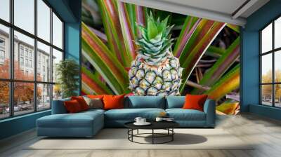 Pineapple in the Farm Wall mural