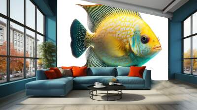 fish transparent background, isolated, png Wall mural