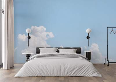 Blue sky background in vintage film style Wall mural