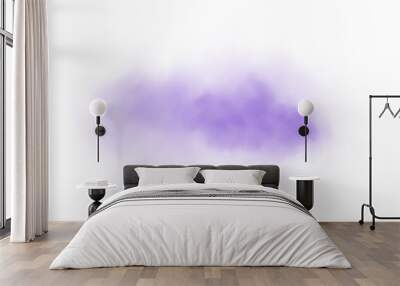 Purple fog in slow motion. Realistic atmospheric purple smoke. Purple fume slowly floating rises up. PNG.
 Wall mural