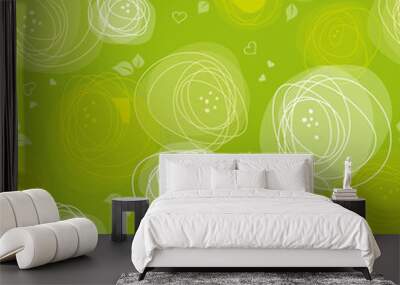 seamless floral pattern Wall mural