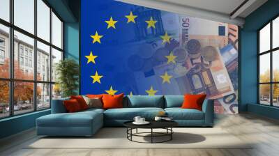 Euro bandiera Wall mural