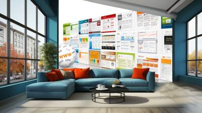 Webdesign, 3D, Kugel, Website, Homepage, Design, Template, SEO Wall mural