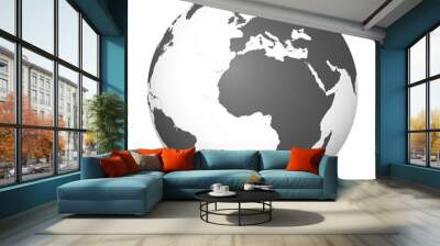 Weltkugel, Erdkugle, Globus, Kugel, Erdball, Sphere, World, 3D Wall mural