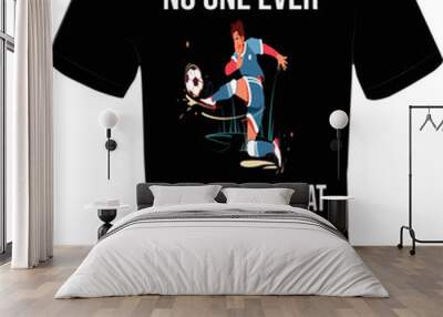 No one ever drowned in sweat. vector t-shirt design. Wall mural